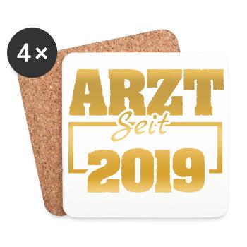 2019 - Coasters (set of 4) - white - Front