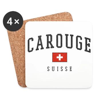 Carouge – Schweizer Flair aus Genf - Untersetzer (4er-Set) - Weiß - Vorne