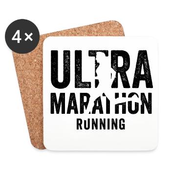 Ultra Marathon Running - Coasters (set of 4) - white - Front