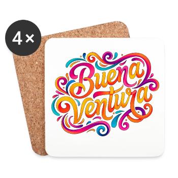 Buenaventura Colombia - Coasters (set of 4) - white - Front