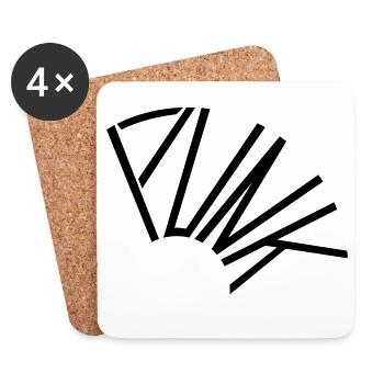 PUNK - Coasters (set of 4) - white - Front