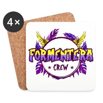 Formentera Crew Bunt - Untersetzer (4er-Set) - Weiß - Vorne