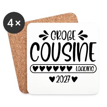 Big Cousin 2027 loading - Coasters (set of 4) - white - Front