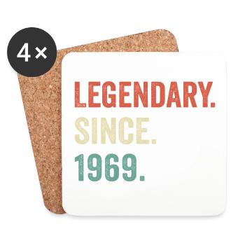 legendary since 1969 - Coasters (set of 4) - white - Front