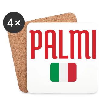 Palmi Italian Flag  - Coasters (set of 4) - white - Front
