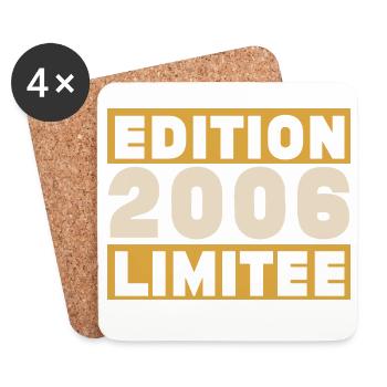 2006 20 Years Anniversary Vintage Gift - Coasters (set of 4) - white - Front
