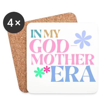 In My Godmother Era Shirt - Gift Godmother - Coasters (set of 4) - white - Front