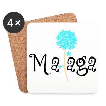 Malaga Biznaga - Dessous de verre (lot de 4) - blanc - Devant