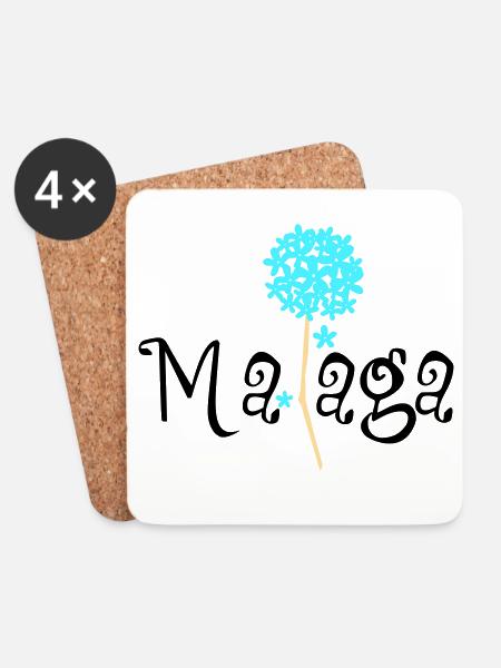 Malaga Biznaga - Untersetzer (4er-Set) - Weiß