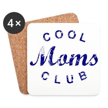 Cool Moms Club Mom Mom Mother's Day Gift - Coasters (set of 4) - white - Front