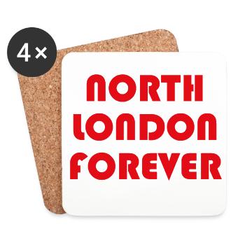 Nord-London für immer - Untersetzer (4er-Set) - Weiß - Vorne