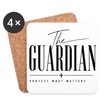 Le Gardien - Protéger ce qui compte - Dessous de verre (lot de 4) - blanc - Devant