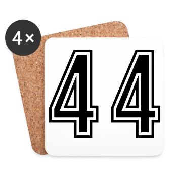44 Number Symbol - Coasters (set of 4) - white - Front
