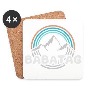 Hiking Babatag - Coasters (set of 4) - white - Front