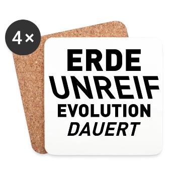 ERDE UNREIF - Untersetzer (4er-Set) - Weiß - Vorne