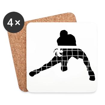 Volleyball - Coasters (set of 4) - white - Front