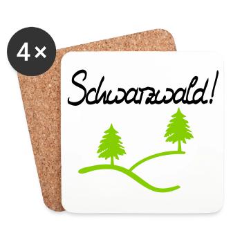 Schwarzwald! - Coasters (set of 4) - white - Front