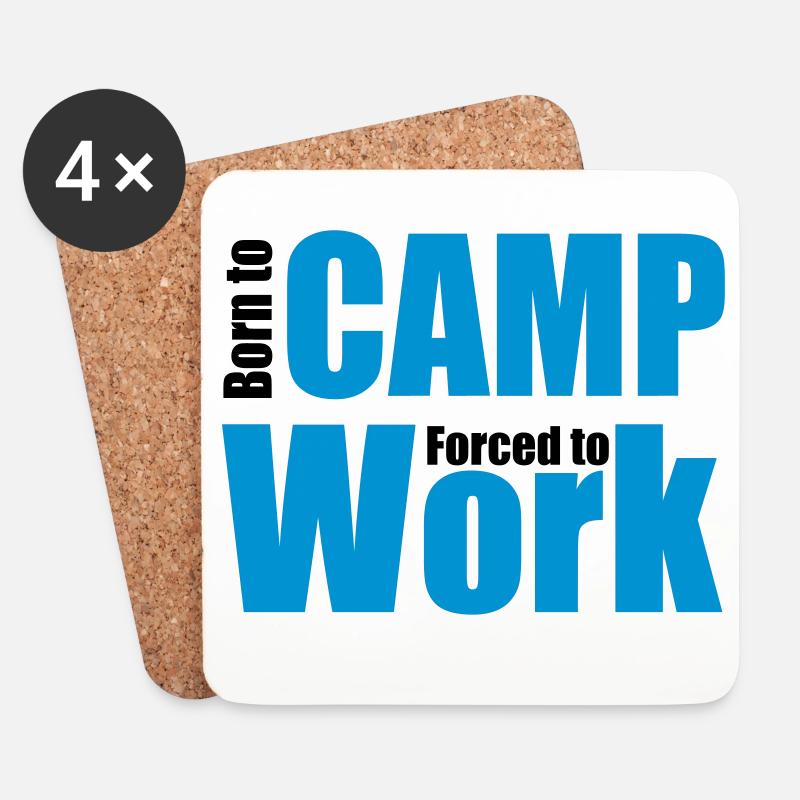 Camping - Untersetzer (4er-Set) - Weiß