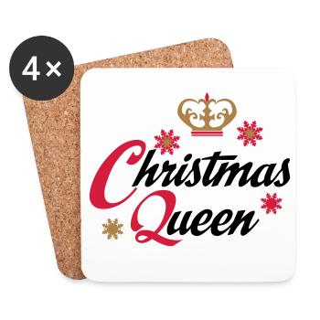 christmas queen - Untersetzer (4er-Set) - Weiß - Vorne