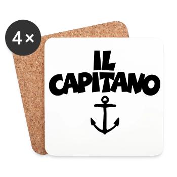 Il Capitano Anchora - Coasters (set of 4) - white - Front