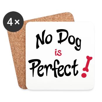 funny dog - Coasters (set of 4) - white - Front