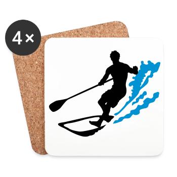 stand up paddling - Untersetzer (4er-Set) - Weiß - Vorne