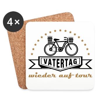 Vatertag Herrentag Himmelfahrt Tour - Untersetzer (4er-Set) - Weiß - Vorne