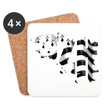 BZH - Dessous de verre (lot de 4) - blanc - Devant