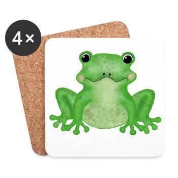 Frog - Coasters (set of 4) - white - Front