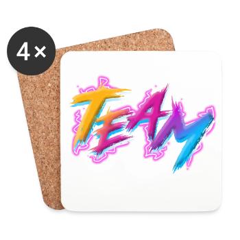 Team - Coasters (set of 4) - white - Front