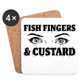 Fish Fingers - Untersetzer (4er-Set) - Weiß - Vorne