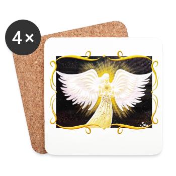 Le Porteur de Lumière - Sonja Ariel von Staden - Dessous de verre (lot de 4) - blanc - Devant