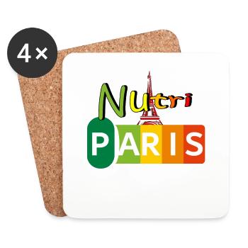 Nutri Paris - Dessous de verre (lot de 4) - blanc - Devant