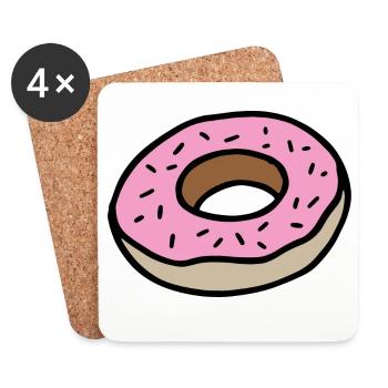 Donut - Untersetzer (4er-Set) - Weiß - Vorne
