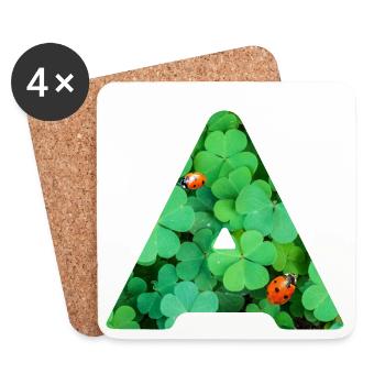 Shamrocks A - Coasters (set of 4) - white - Front