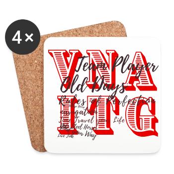 VINTAGE - Untersetzer (4er-Set) - Weiß - Vorne