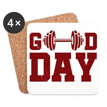 Good Day - Untersetzer (4er-Set) - Weiß - Vorne