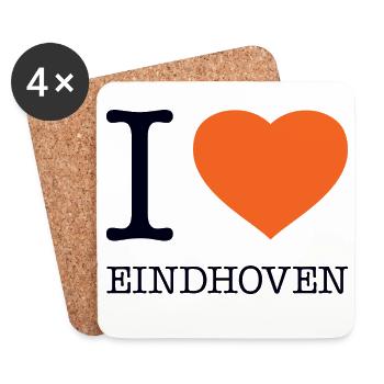 I LOVE EINDHOVEN - Coasters (set of 4) - white - Front