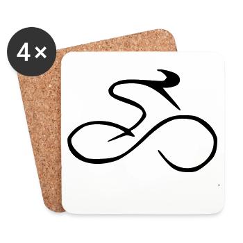 Racer - Coasters (set of 4) - white - Front