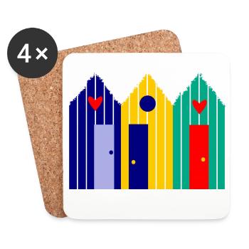 anniversary. Anniversary Decade. humor. funny - Coasters (set of 4) - white - Front