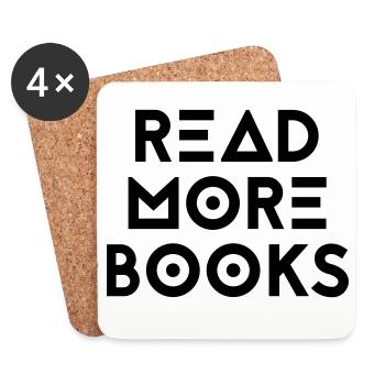 READ MORE BOOKS - Untersetzer (4er-Set) - Weiß - Vorne