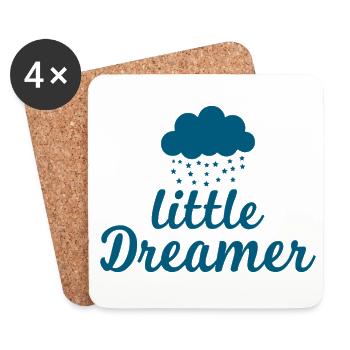 Petit Rêveur Cloud Étoiles - Dessous de verre (lot de 4) - blanc - Devant