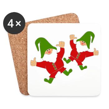 brownie - Coasters (set of 4) - white - Front