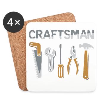 Craftsman Tools Craftsman Design - Coasters (set of 4) - white - Front