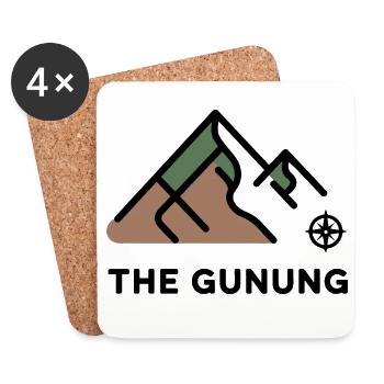 Mountain Peak Abenteuer - Untersetzer (4er-Set) - Weiß - Vorne
