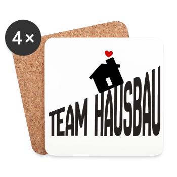 Team House Construction - Coasters (set of 4) - white - Front