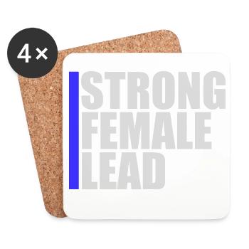 Strong Female Lead Feminism Empowerment Women - Coasters (set of 4) - white - Front