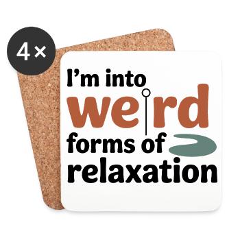 Acupuncturist Weird Forms Of Relaxation Profession - Coasters (set of 4) - white - Front