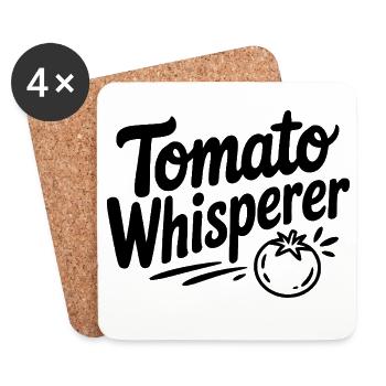 Tomato Whisperer - Coasters (set of 4) - white - Front