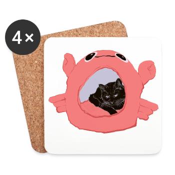 CRAB HOUSE - Coasters (set of 4) - white - Front